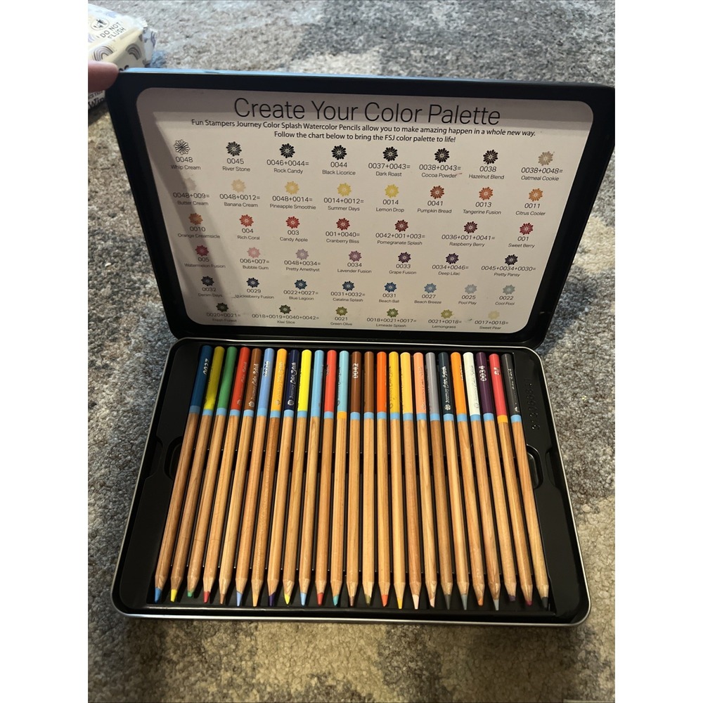 Journey Color Burst Pencils, 48 color Burst Pencils Preowned W/ Case - Picture 2 of 15